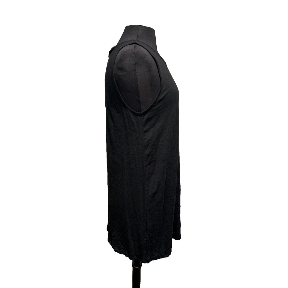 NWT Liv by Habitat Tunic Tank Size‎ Small Black Knit Lagenlook Swing Top - Picture 6 of 7